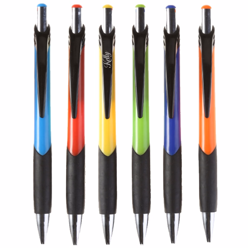 Retractable Rubber Grip ABS Ballpoint Pen