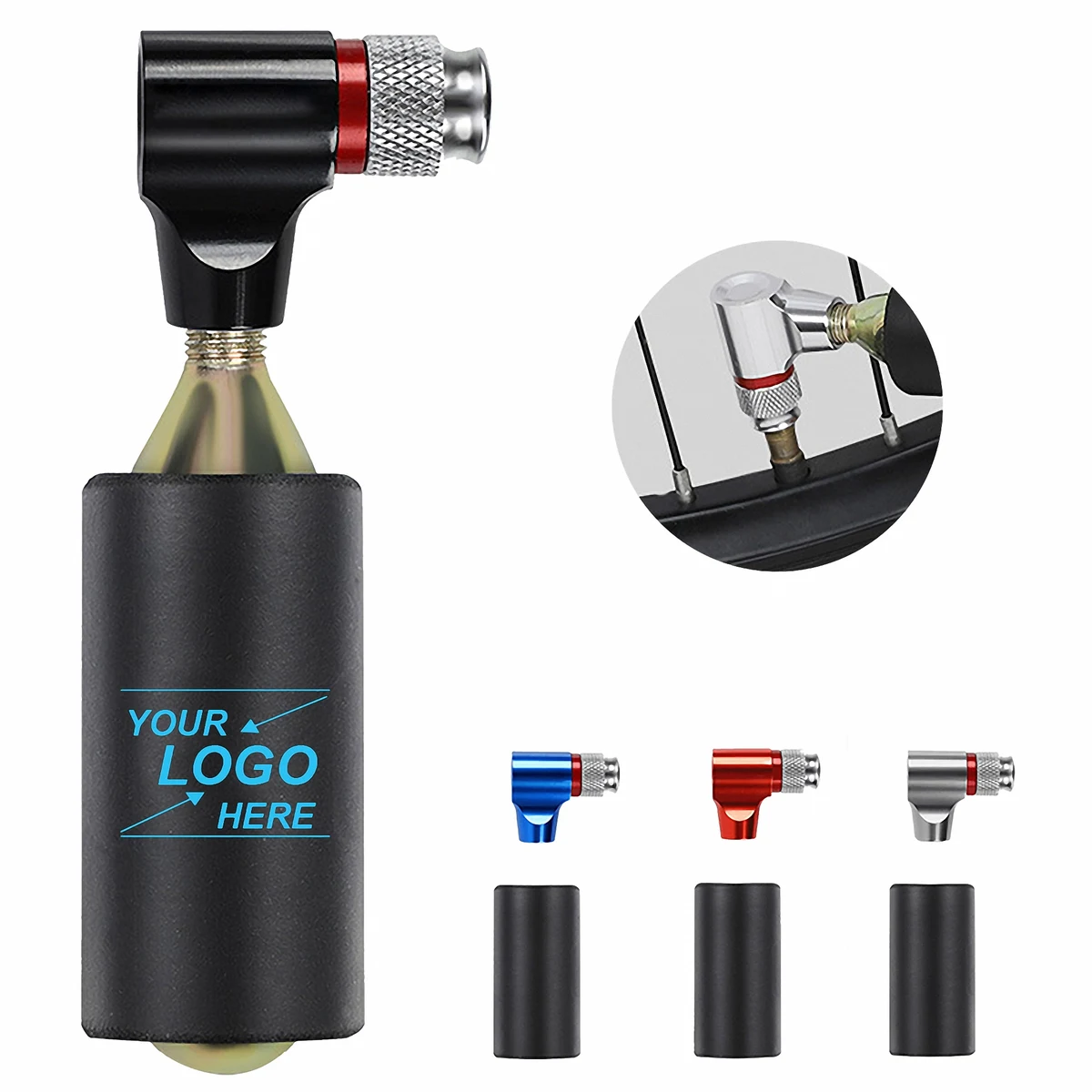 Cycling CO2 Cartridge Nozzle with Protective Sleeve 1
