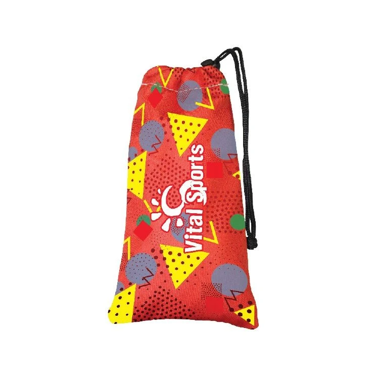 Single Drawstring Pouch- Full Color-Sewn in the USA 1