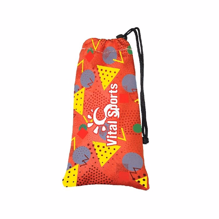 Single Drawstring Pouch- Full Color-Sewn in the USA