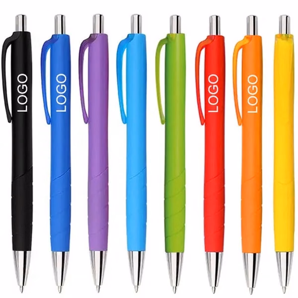 Solid Frosted Plastic Ballpoint Pen