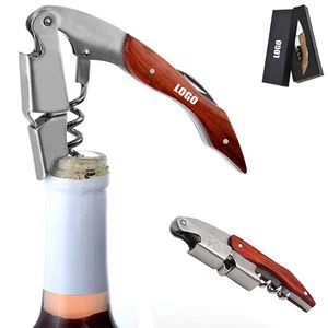 Wooden Wine Bottle Opener With Corkscrew And Box 1