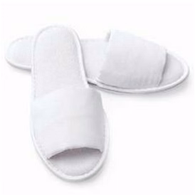 Woman's Open Toe Microfiber Slipper (Overseas - Embroidered)