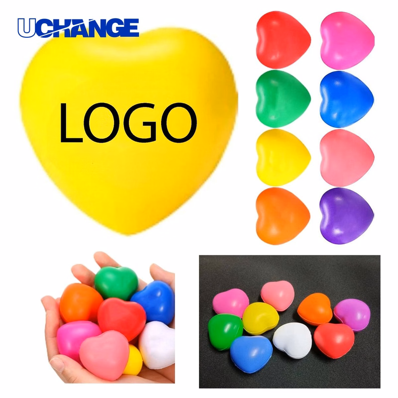 Custom Heart-Shaped Stress Relief Ball