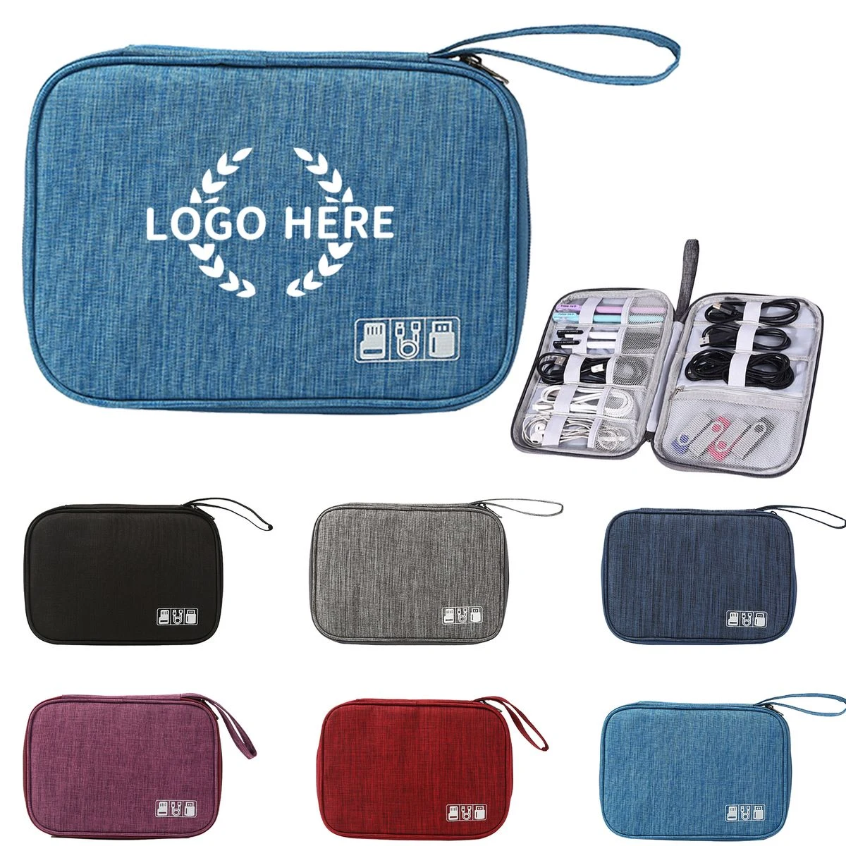 Portable Multifunction Electronic Accessories Bag 1