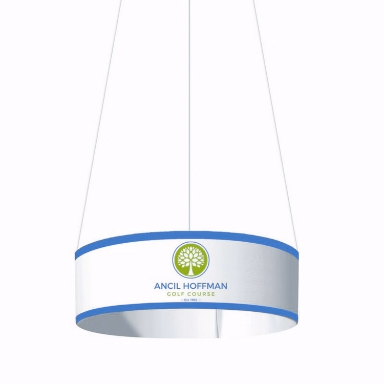 Circular Hanging Banner Sign Kit - 10' Dia. x 2'H