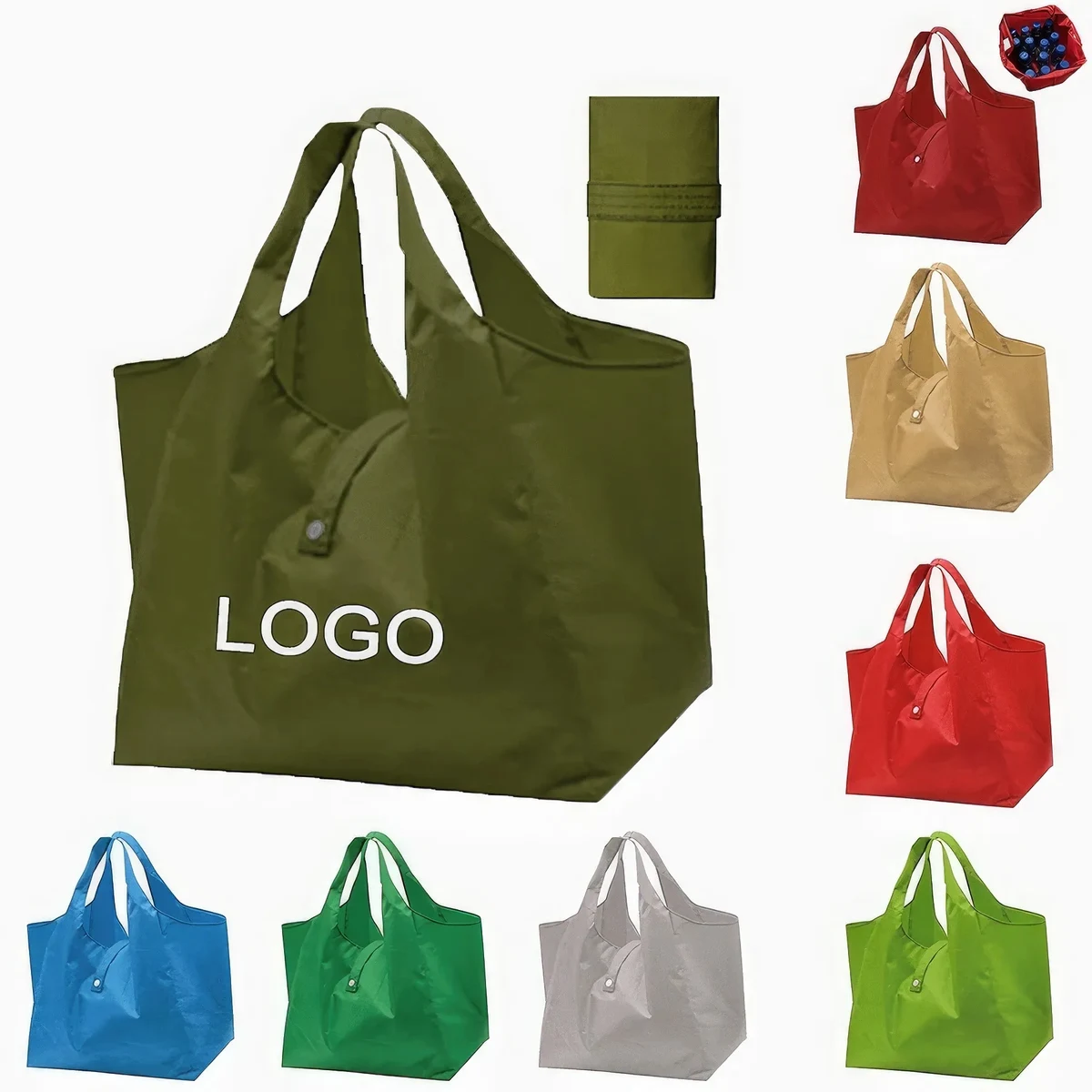 Collapsible Custom Waterproof Oxford Cloth Shopping Bag, custom tote bag with logo imprint 1