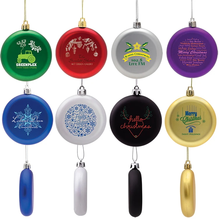 Shatter Resistant Flat Round Ornament 1