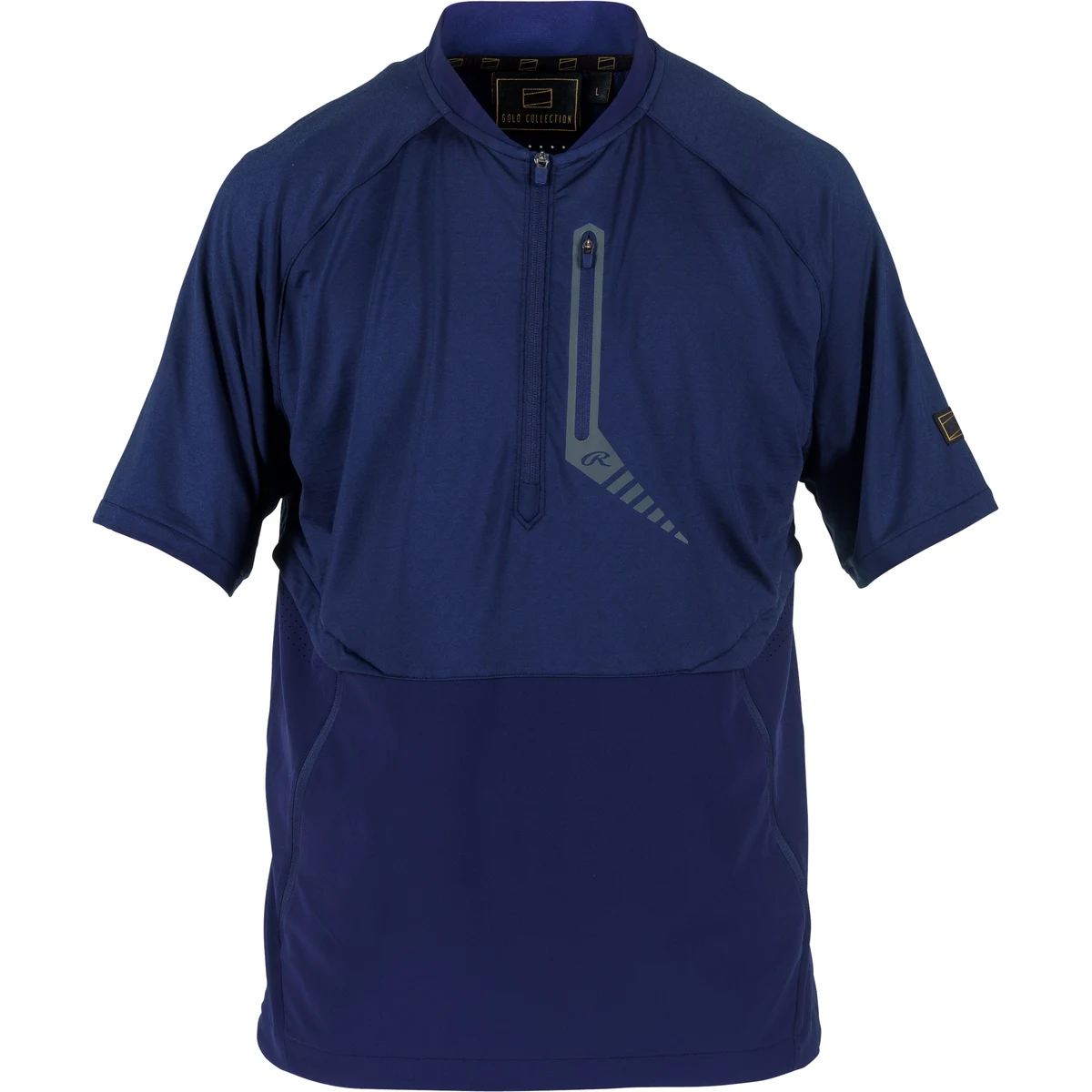 Rawlings Adult Gold Collection 1/4 Zip Short Sleeve Jacket 1