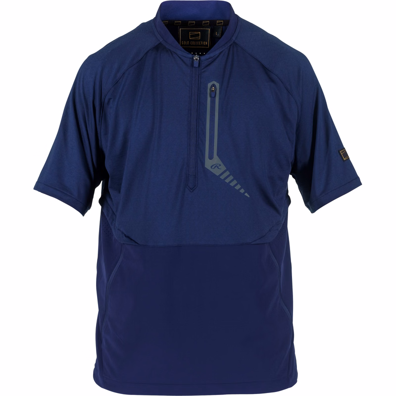 Rawlings Adult Gold Collection 1/4 Zip Short Sleeve Jacket
