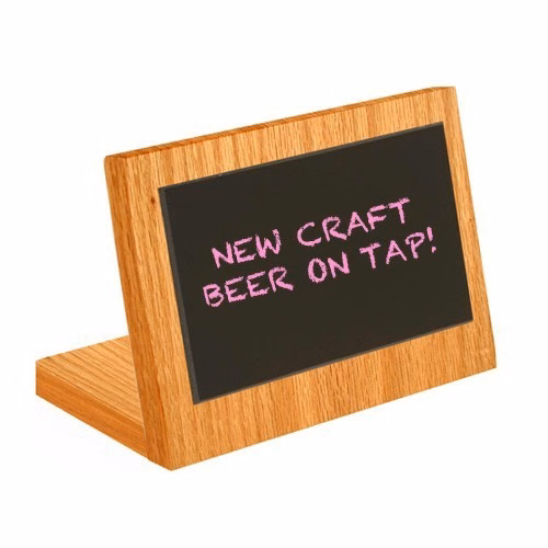 Countertop Wood Wet-Erase Board - 3.5"w x 2"h