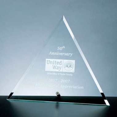 BEVELED TRIANGLE W/ ALUMINIUM POLE (SMALL)