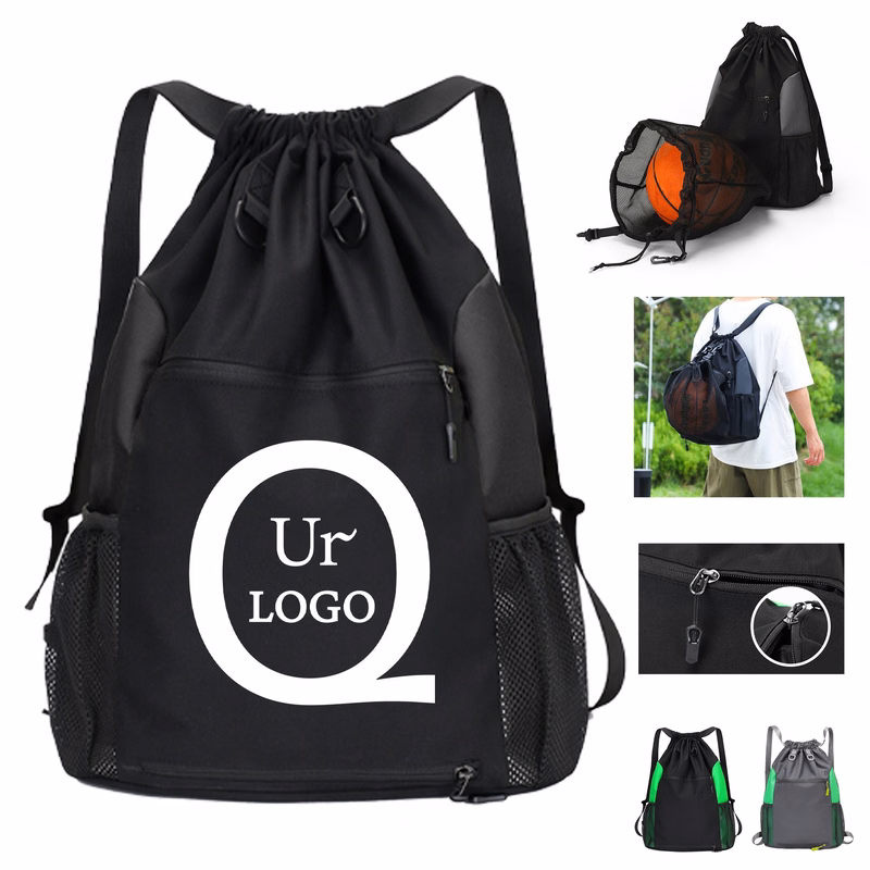 13.39X7.09X18.9 Inch Oxford Fabric Drawstring Backpack