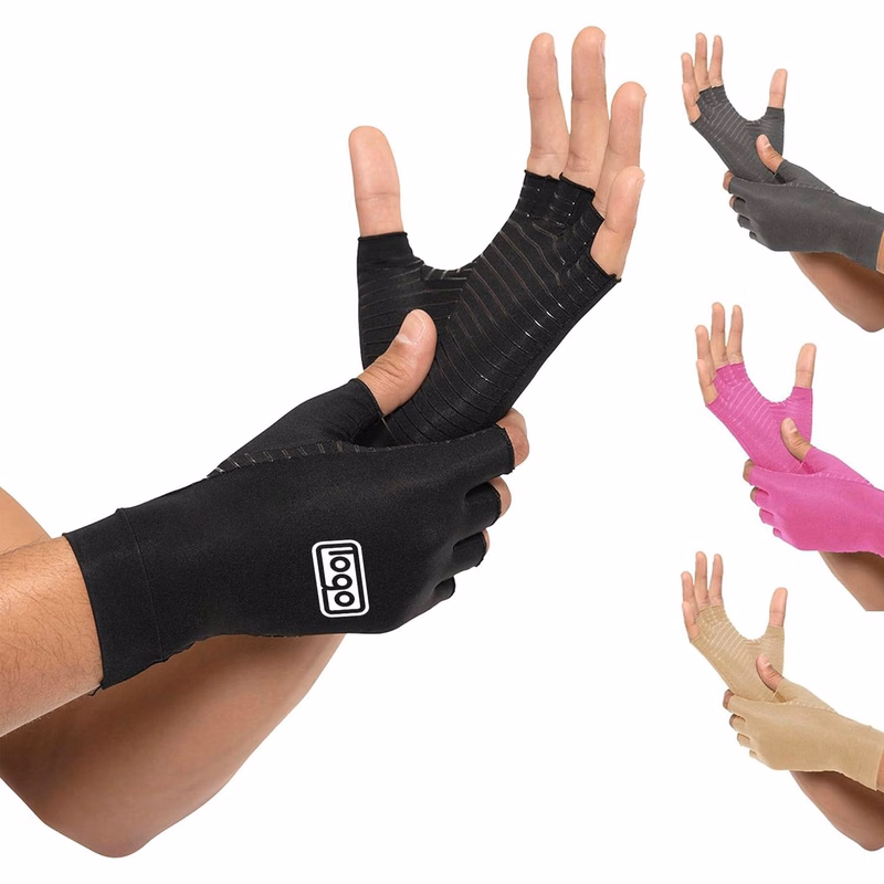 Fingerless Anti Slip Compression Gloves