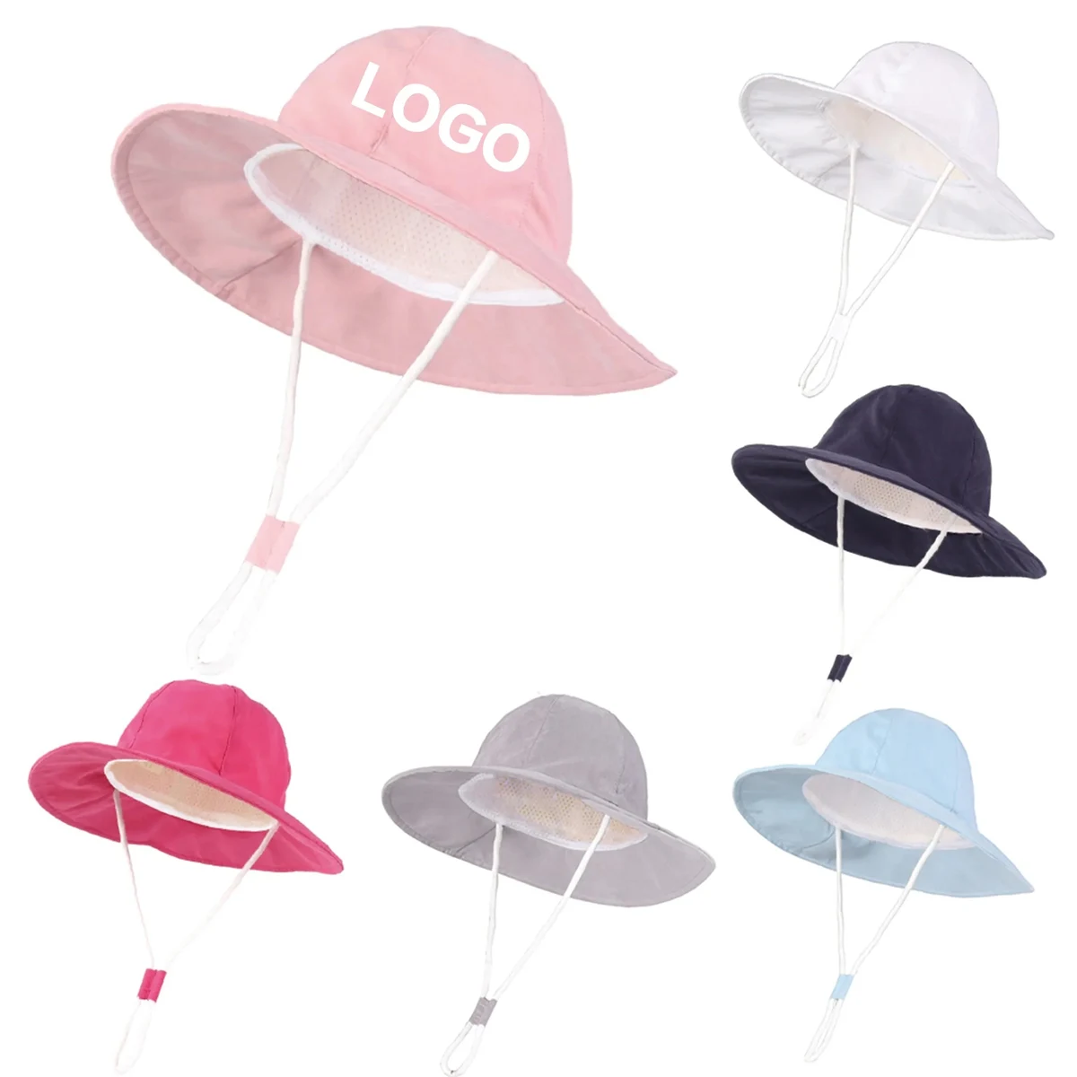 Solid Color Baby Sun Hat 1