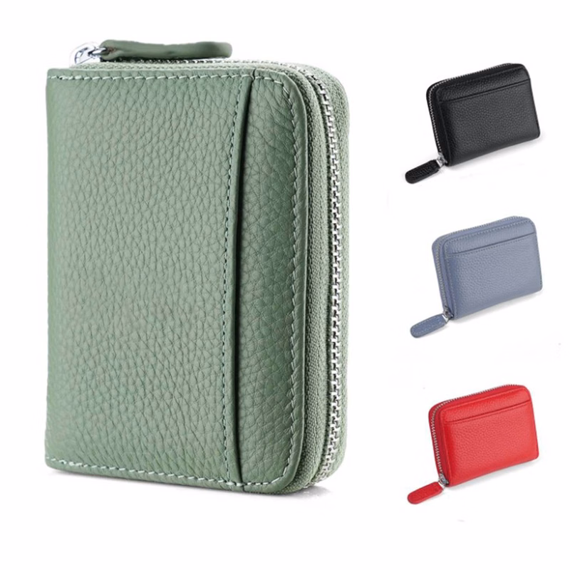 Genuine Leather RFID Anti-Theft Card Bag
