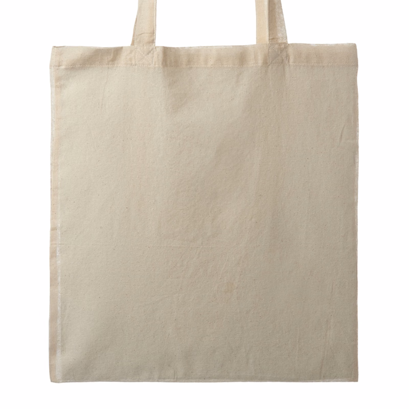 Cotton Tote Bag - Natural 5 oz Fiber -13.75" W x 16" H