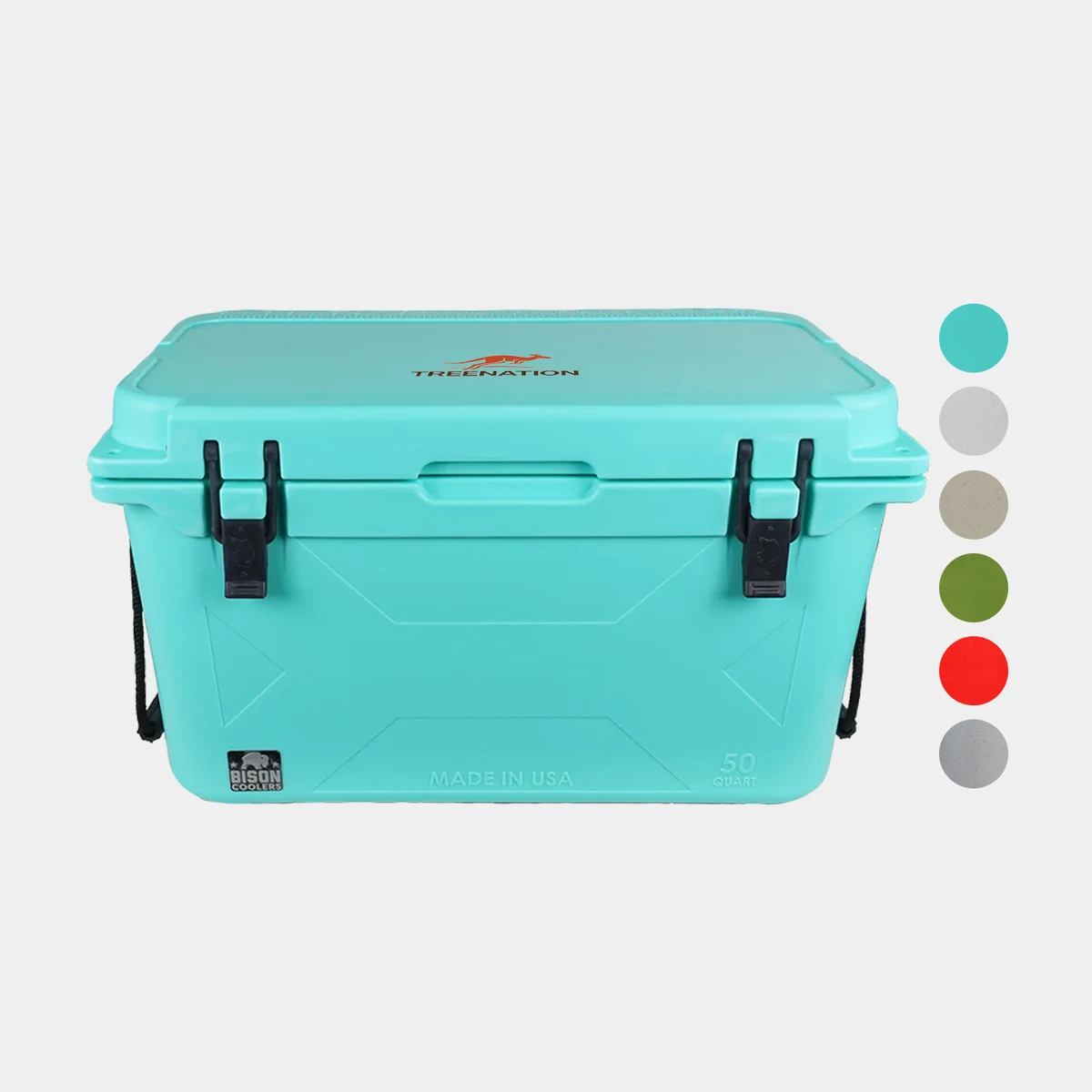 50 QT Bison® USA-Made Hard Cooler Ice Chest (30.5" x 17.625" x 16.5") 1