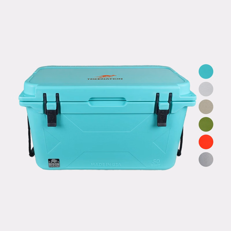 50 QT Bison® USA-Made Hard Cooler Ice Chest (30.5" x 17.625" x 16.5")