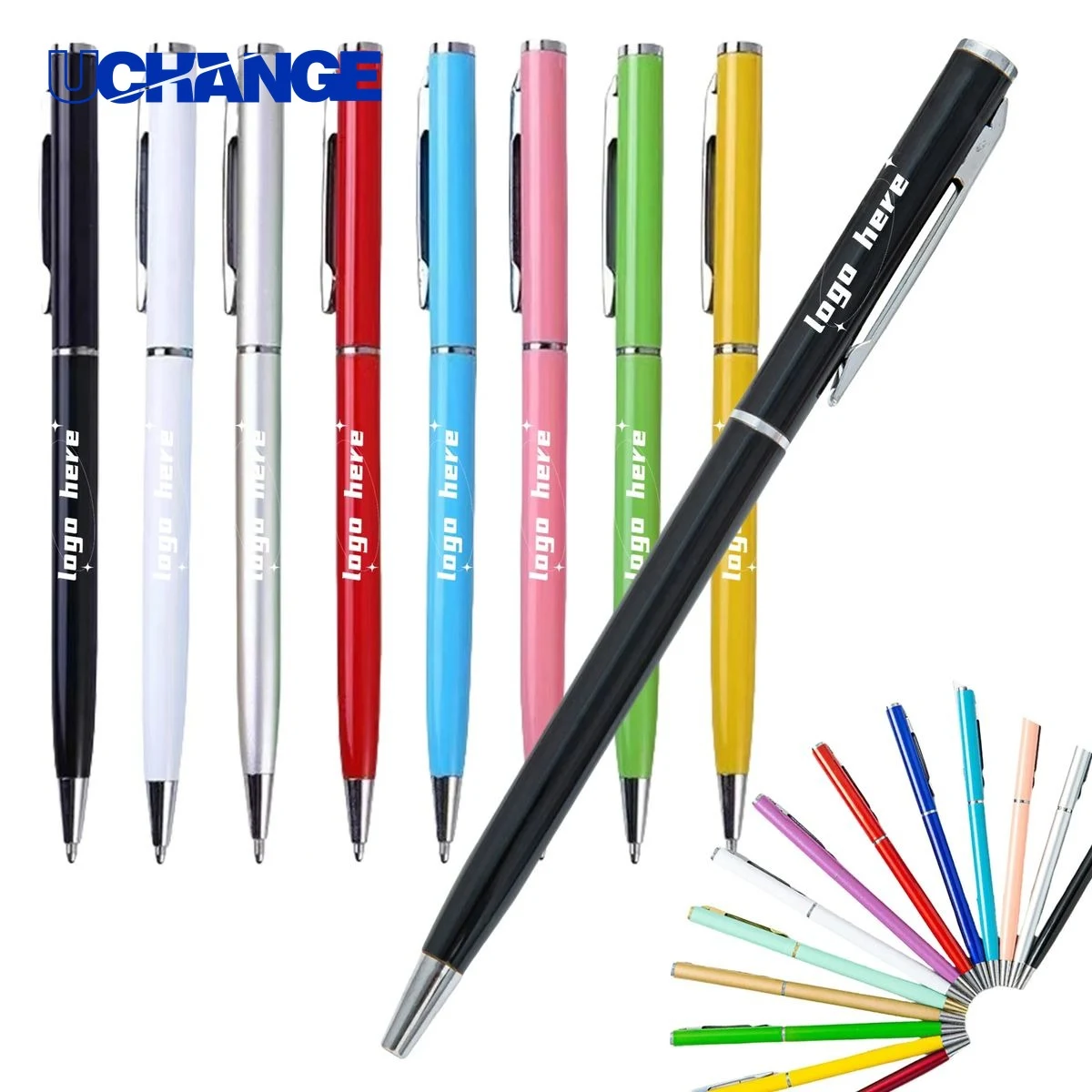 Metallic Slim Twister Pen for Writing 1