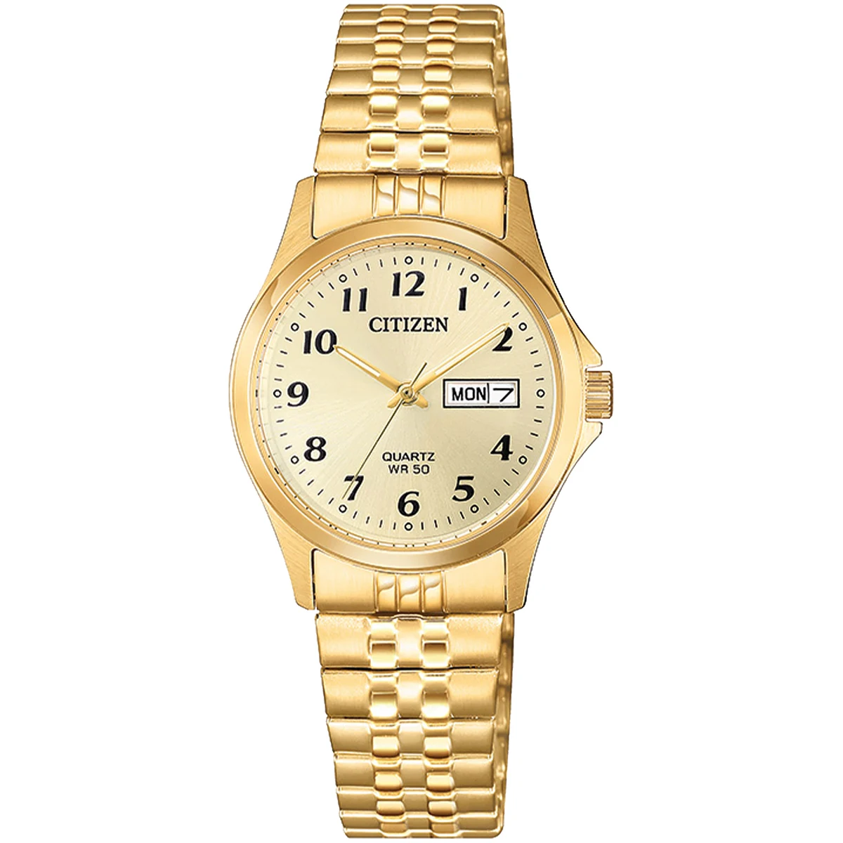 Ladies Quartz Expansion Band WatchStainless Steel, Gold-Tone 1