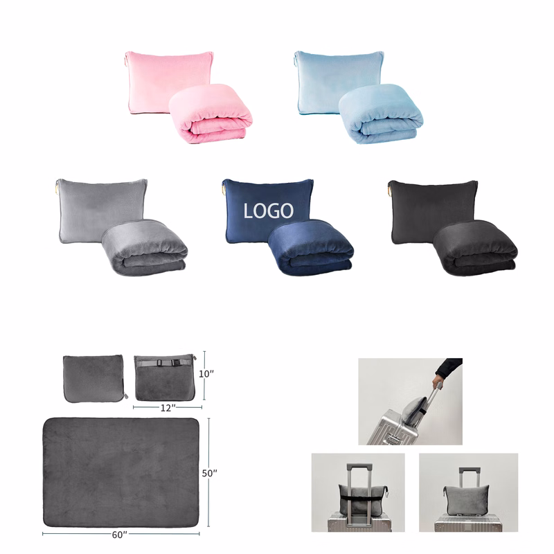 Foldable 2-in-1 Travel Blanket