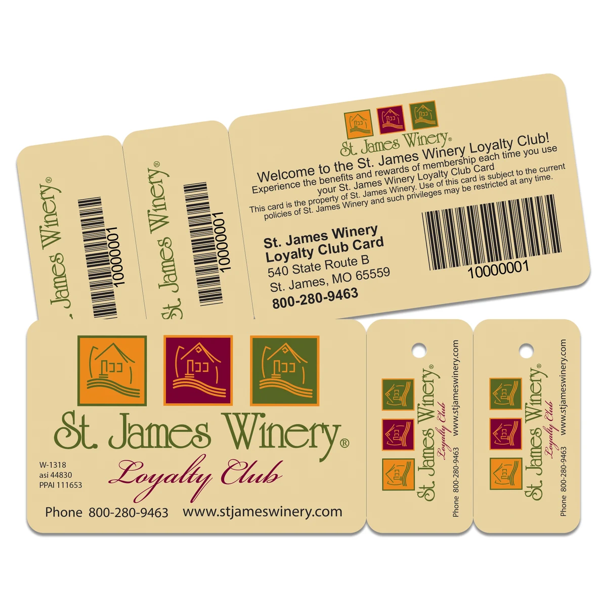 Laminated Membership Card with Two Key Tags 1