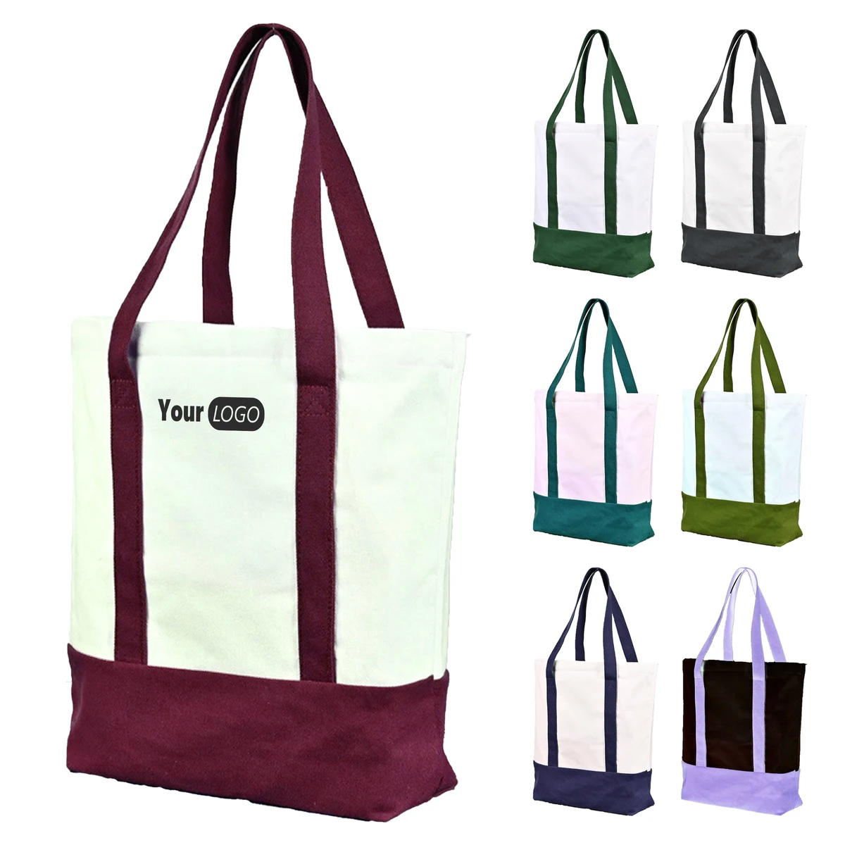 Canvas Heavy-Duty Tote With Base 1