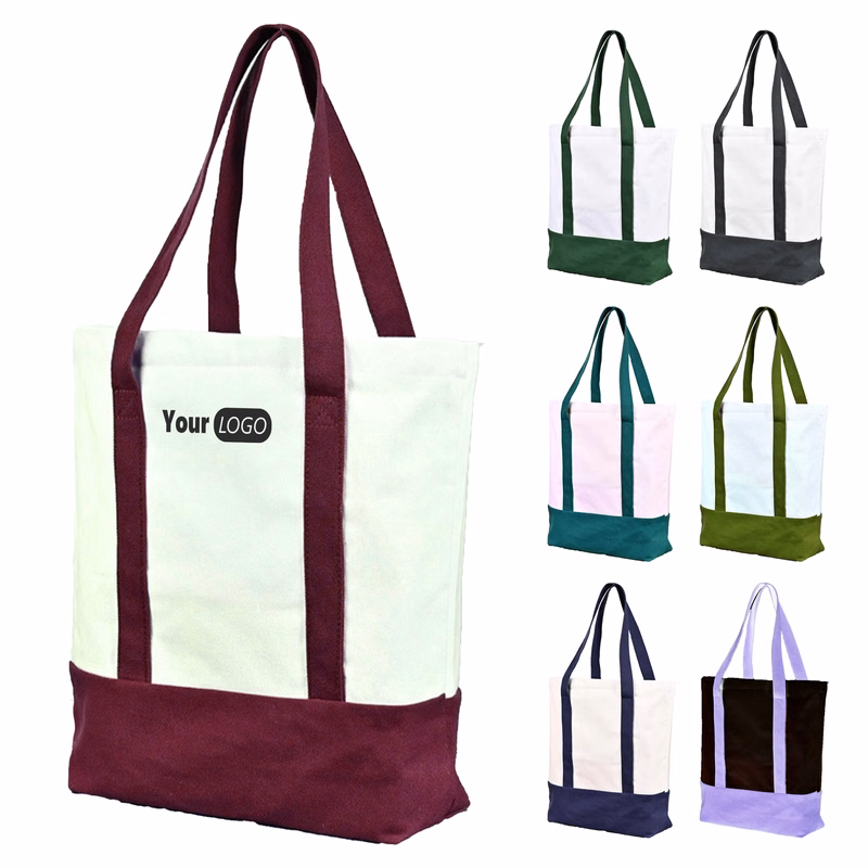 Canvas Heavy-Duty Tote With Base