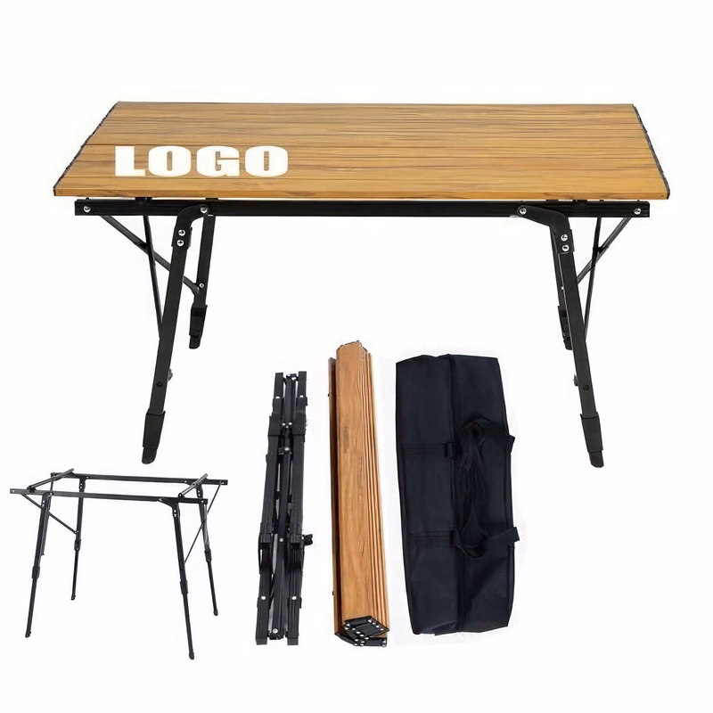Foldable Adjustable Aluminum Alloy Outdoor Camping Table