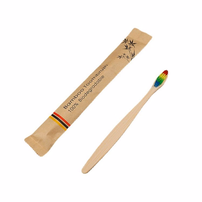 Disposable Bamboo Toothbrush With Soft Bristles