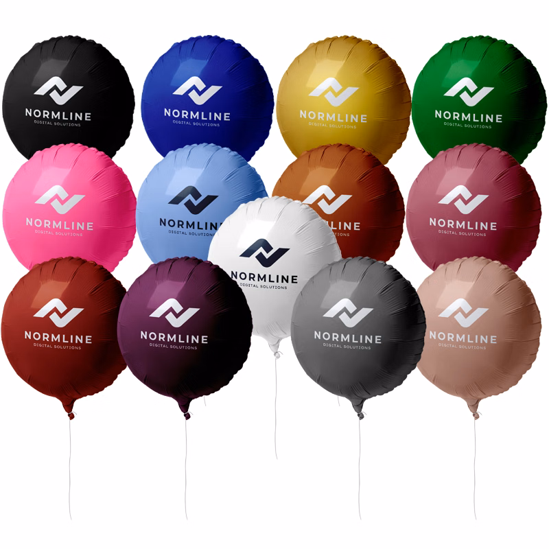 18" Circular Mylar Balloon 1 COLOR 1 SIDE