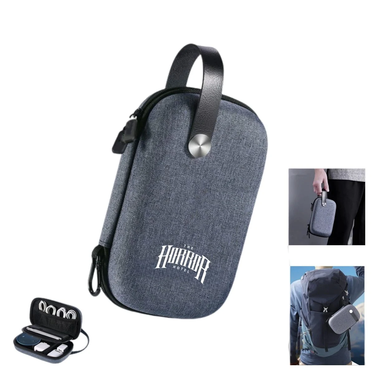 Premium Electronic Pouch Gadget Bag with PU Handle 1