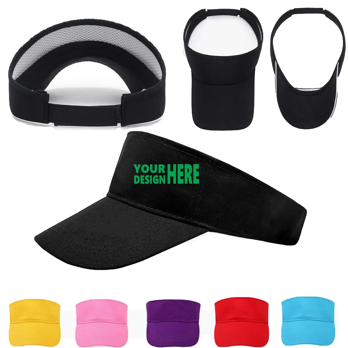 Custom Logo Fashion Cotton Twill Sun Visor Summer Hat Kids 1