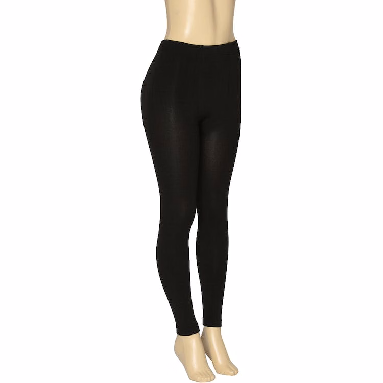 Women's Fleece Leggings - Black S/M - L/XL