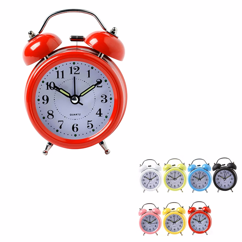 Classic Mute Alarm Clock w/ LED Light