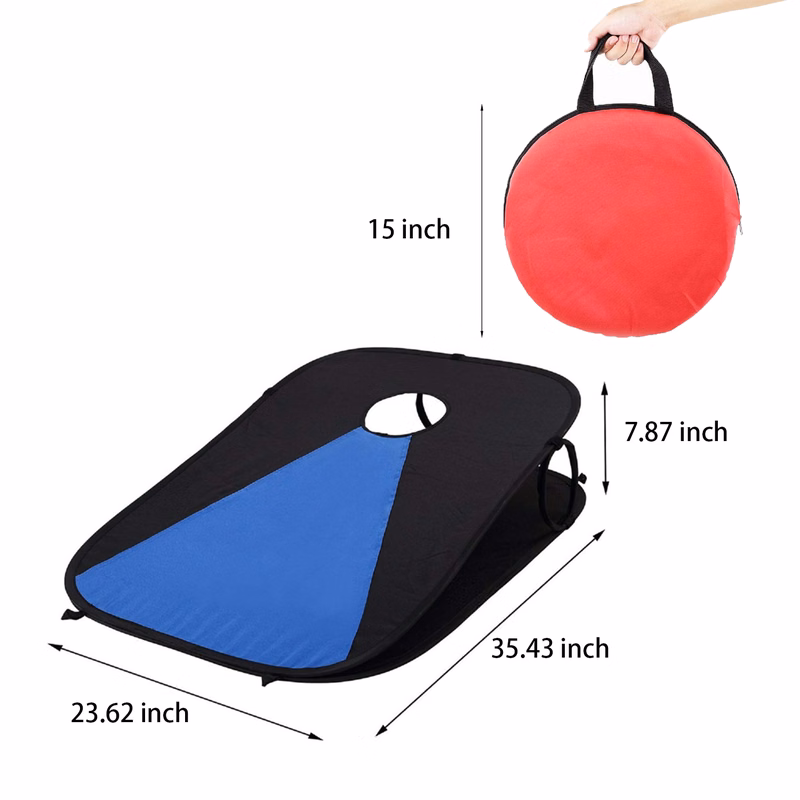 Portable Cornhole Set with 8 Bags & Case