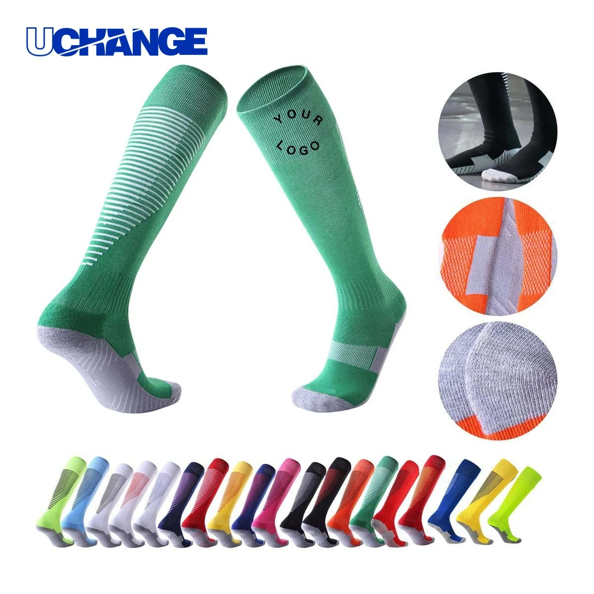 Comfortable Soccer Socks with Cushioning for Team Play 1