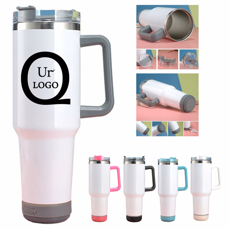 40Oz Sublimation Thermos Cup With Smart Wireless Speaker