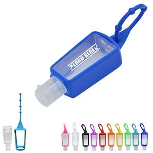 Sanitizer Flip Up Bottle Dispenser With Adjustable Strap 1