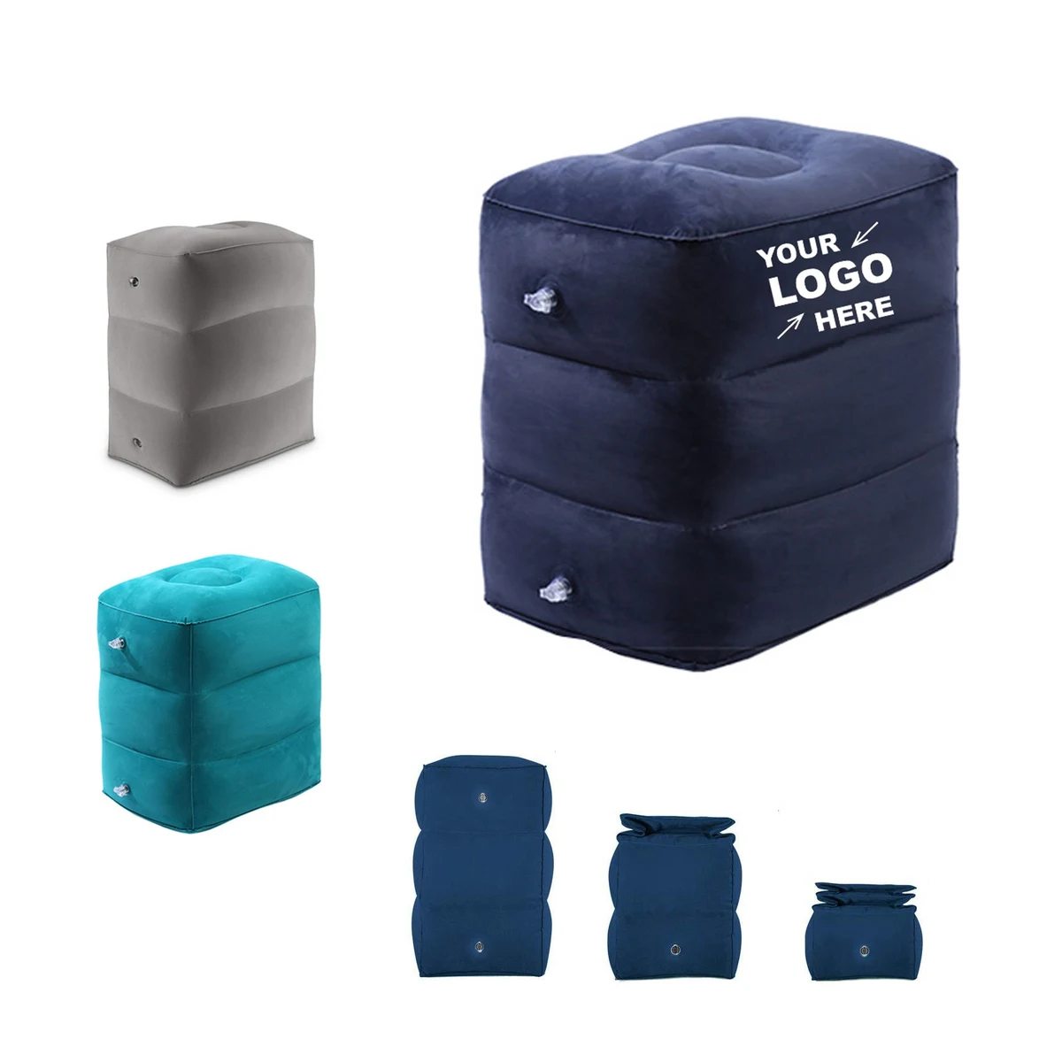 Inflatable Foot Rest Pillow For Travel 1