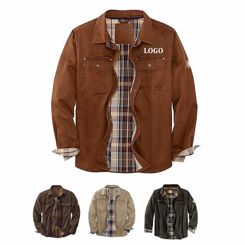 Men's Plaid Lined Jacket