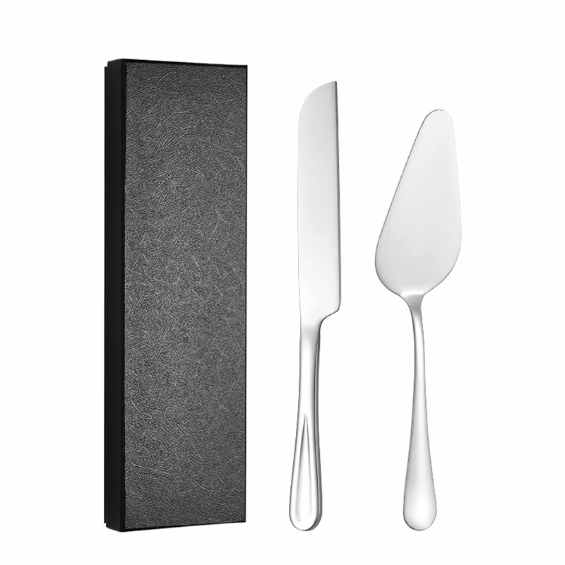 Reusable Stainless Steel Cake Knife and Server Set