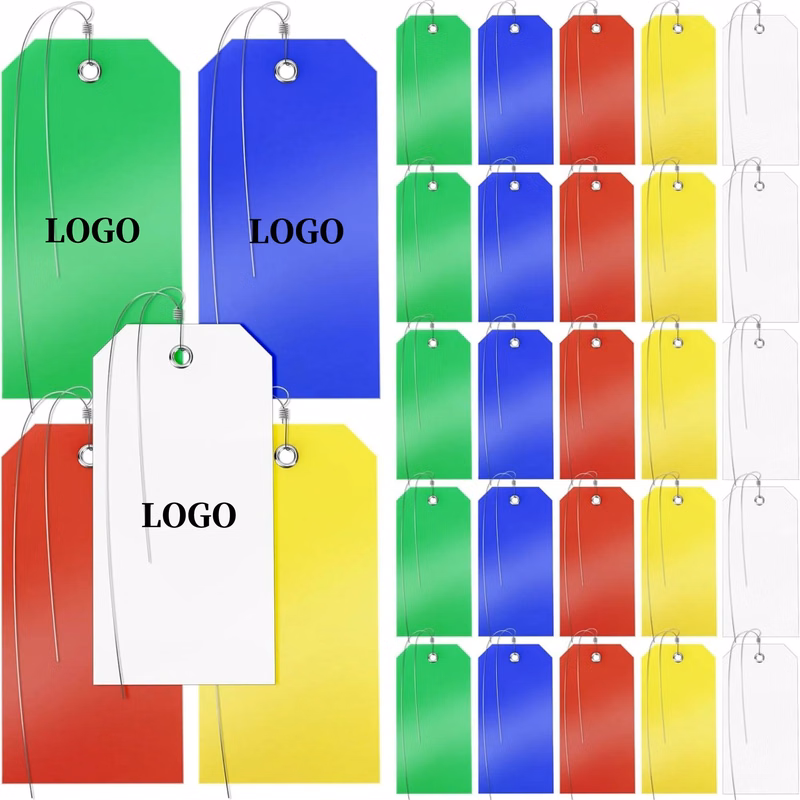 Plastic Shipping Waterproof Tags With Wire