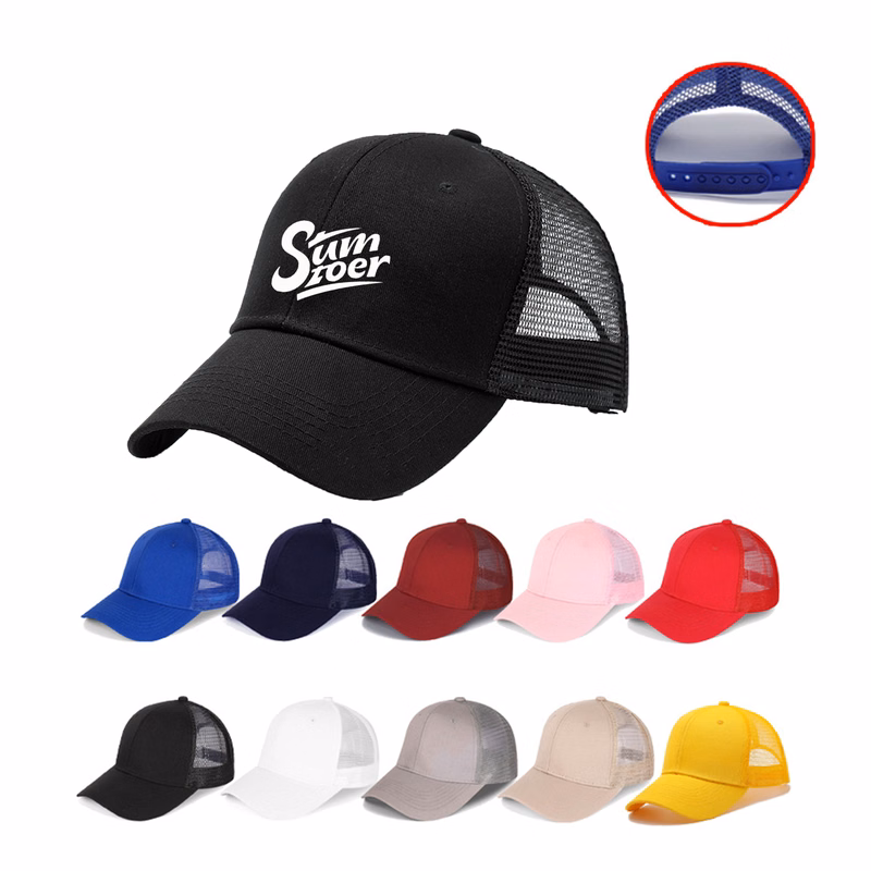 Polyester Mesh Baseball Cap MOQ 50
