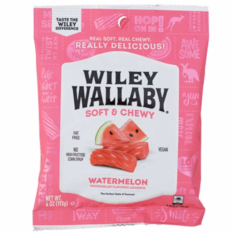 Wiley Wallaby Watermelon Licorice
