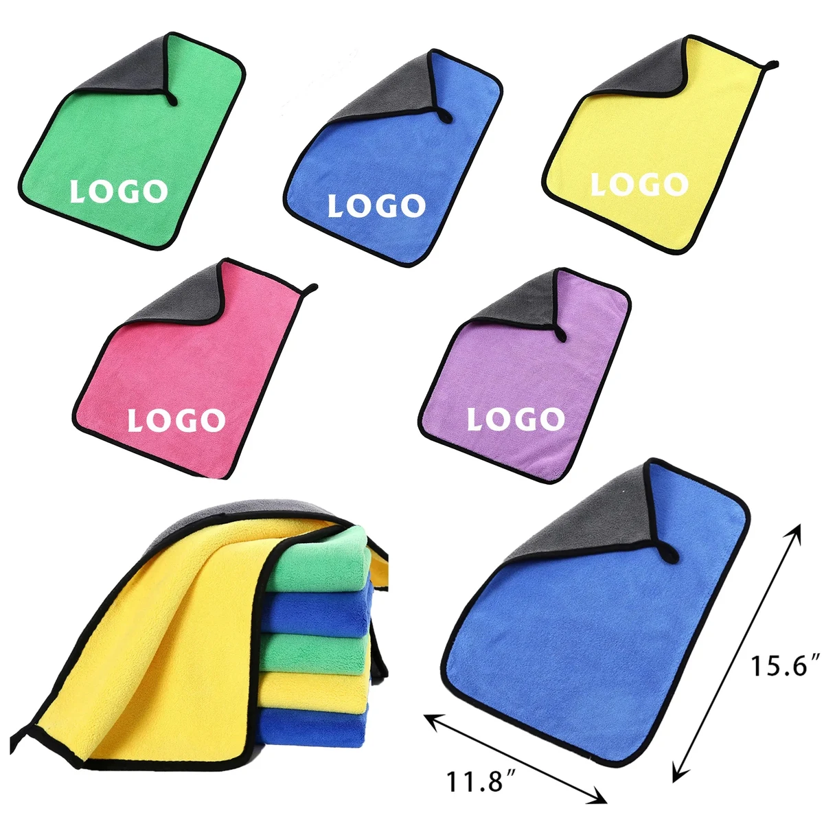 MOQ 100 Multifunctional Coral Velvet Thickened Towel 1
