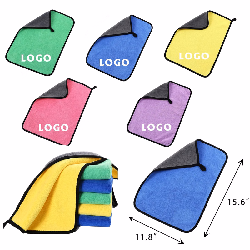 MOQ 100 Multifunctional Coral Velvet Thickened Towel