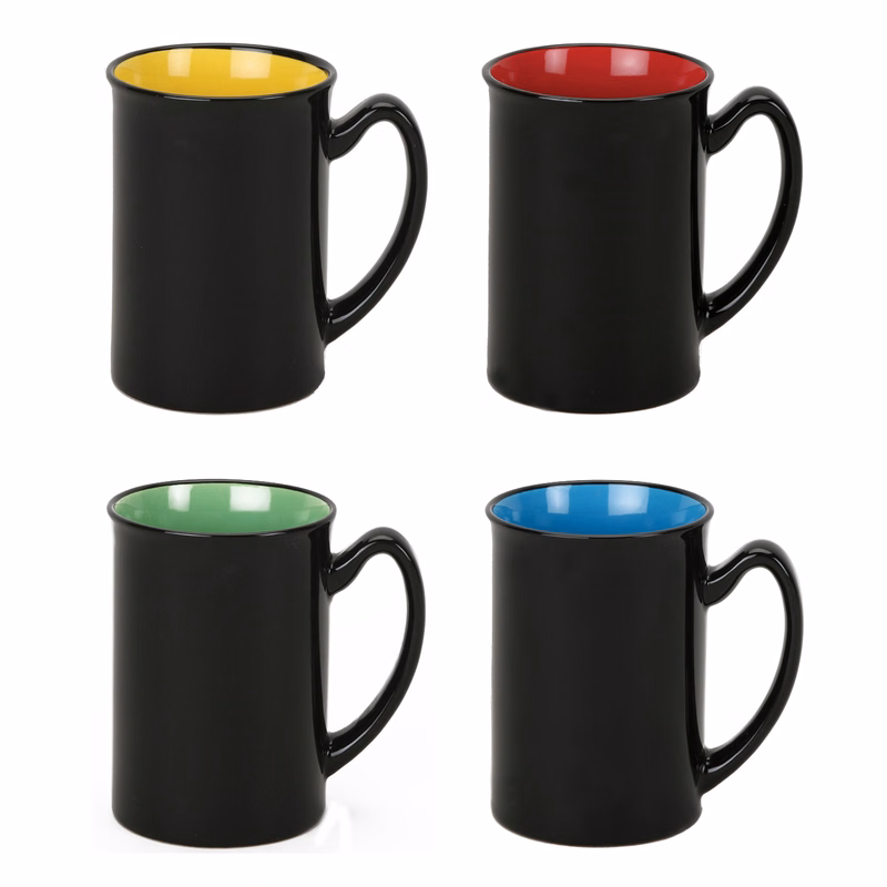 16oz. Tall Two-Tone Glossy Ceramic Mug