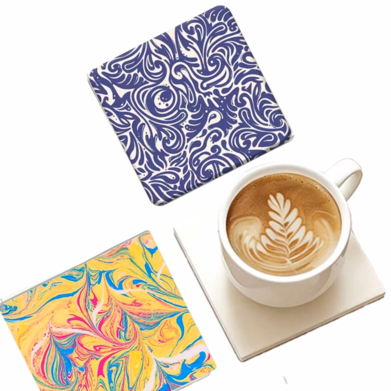 Customizable Square Ceramic Coasters